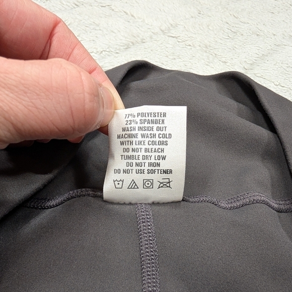 Zyia Leggings Womens 16-18 Gray Confluence High Rise Full Length Soft 28” - Picture 7 of 9